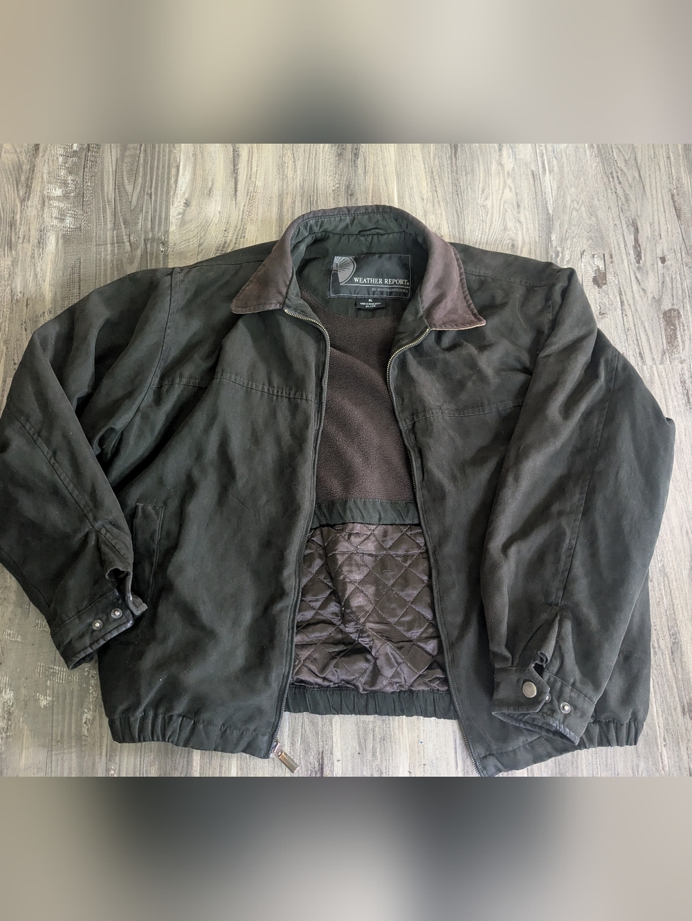 Men's Dark Brown Zip-Front Jacket